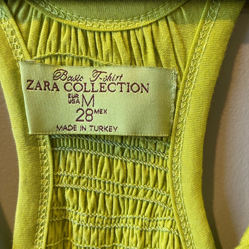 Zara Collection Women’s racer back Tank - Green - Medium - Picture 3 of 4